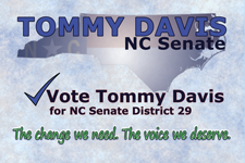 Tommy Davis NC Senate Caompaign Postcard Design by JibRunner