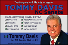 Tommy Davis NC Senate Caompaign Half-Page Print Ad by JibRunner
